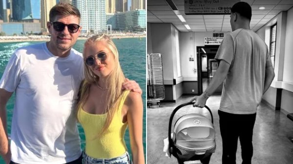 He held his granddaughter at the age of 45! Sun: Gerald s 21-year-old eldest daughter has a baby, and he has become a grandfather