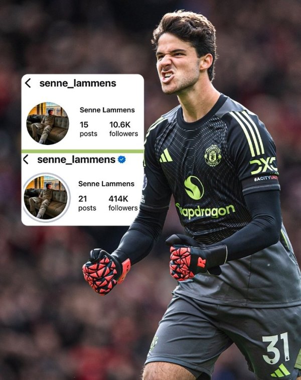 This is Manchester United! After Lamenz s first clean sheet, the number of social media followers soared from 10,600 to 414,000